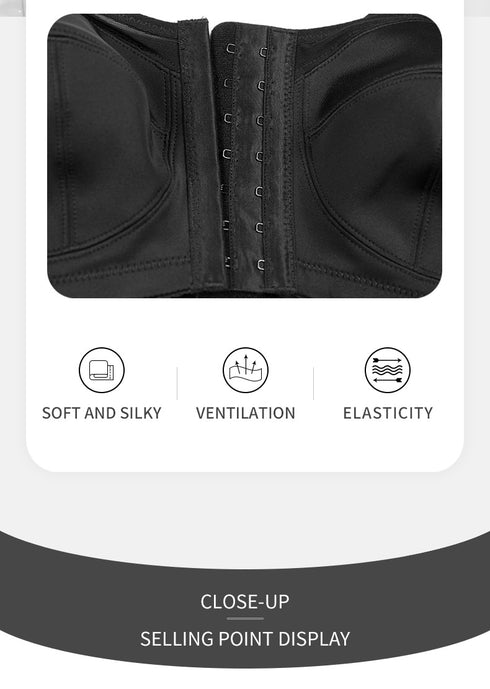 Women's Full Back Bras for Senior Lady with Scoliosis Comfortable Front Hook Posture Bra