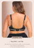 Women's Lace Underwire Support Minimizer Bras Back Smoothing Classic Push Up Bra