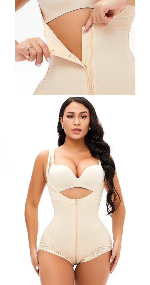 Fajas Colombianas Shapewear for Women Postpartum Tummy Control Body Shaper Butt Lifter Bodysuit