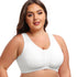 Women Front Closure Push Up Sports Bra Plus Size Full Coverage Full Figure Support Bras