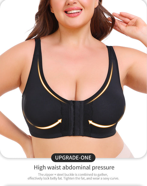 Bras for Women Plus Size Bras Full Coverage Wireless Bra Front Closure Bra