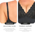 Shapewear for Women V Neck Lace Stitching Bodysuit One Piece Thong Body Shaper Top