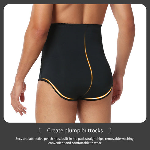 Men’s Tummy Shaper Briefs High Waist Body Slimmer Firm Control Belly Adjustable Compression Shapewear