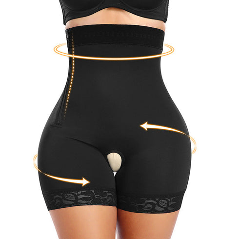 Plus Size Tummy Control Shapewear Faja Colombianas Side Zipper Body Shaper With Butt Lift