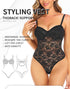 Lace Bodysuit for Women Tummy Control Shapewear One Piece Body Shaper Thongs