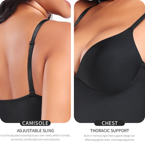 Shapewear Bodysuits for Women Thong Body Suit Deep V Neck Top Body Shaper