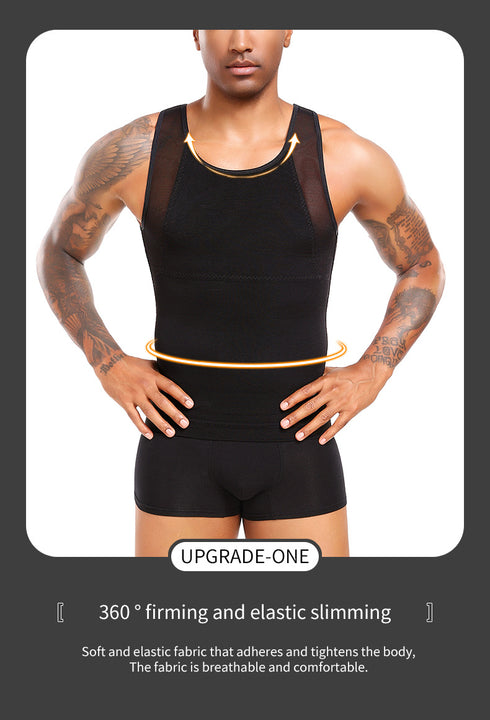 Original Men's Chest Compression Shirt to Hide Gynecomastia Moobs Shapewear