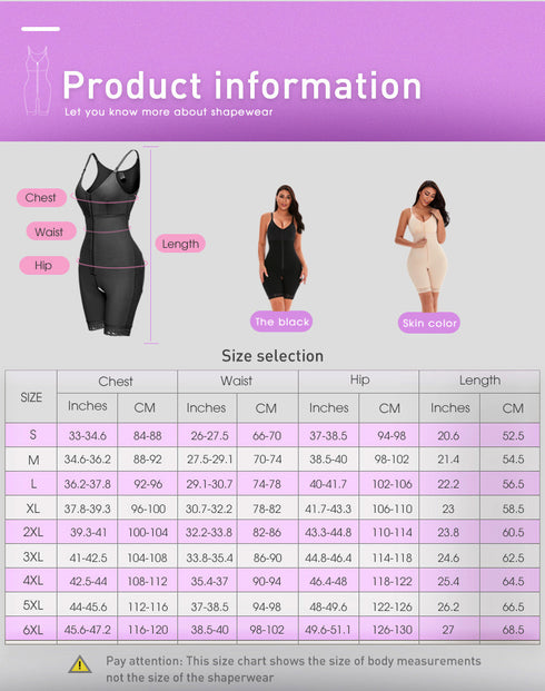 Fajas Colombianas Shapewear for Women Postpartum Tummy Control Body Shaper Butt Lifter Bodysuit