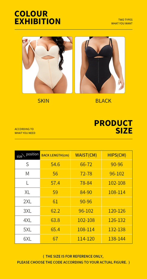 Fajas Colombianas Thong Bodysuit for Women Tummy Control Shapewear Body Shaper Compression Garment