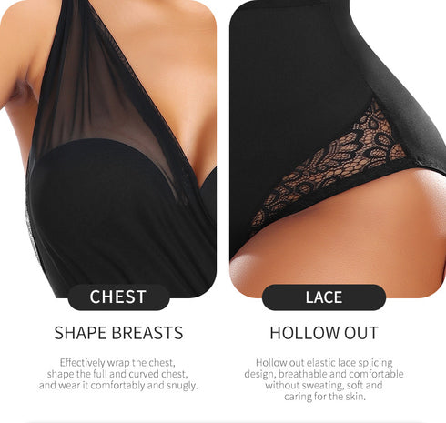 Women's Single Shoulder Push-Up One-Piece Shapewear Body Shaping & Tummy Control