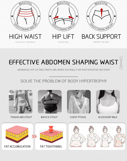 Plus Size Fajas Colombianas Moldeadoras High Compression Tummy Control Shapewear