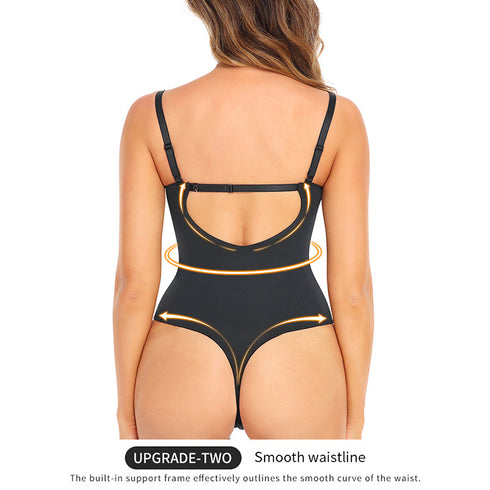 Lace Bodysuit for Women Tummy Control Shapewear One Piece Body Shaper Thongs