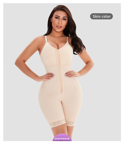 Fajas Colombianas Shapewear for Women Postpartum Tummy Control Body Shaper Butt Lifter Bodysuit