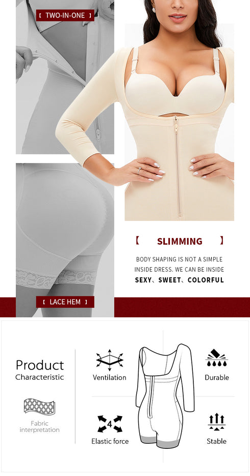 Fajas Colombianas Shapewear for Women Postpartum Body Shaper Butt Lifter Bodysuit