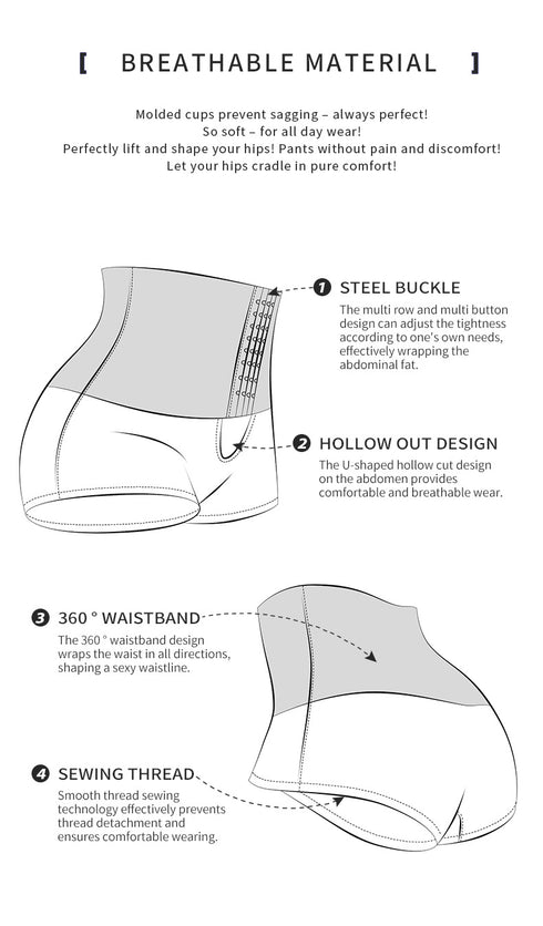 Underwear for Women High Waisted Butt Lifting Panties Tummy Control Boyshorts Shapewear