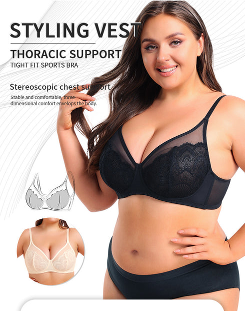 Women's Lace Push Up Bra Everyday Bras Adjustable Straps Comfort Bralettes