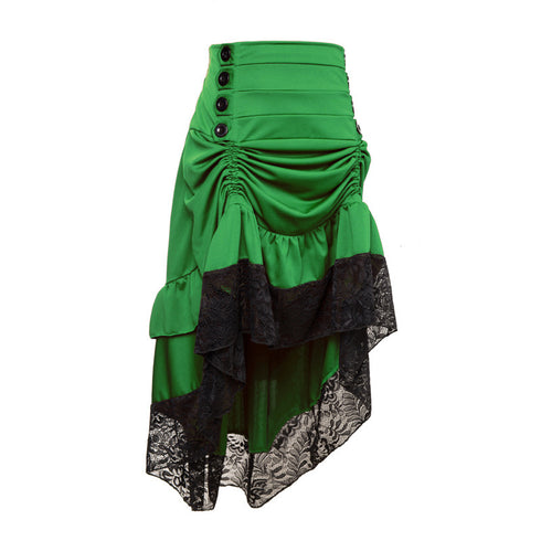 Classical Steampunk Gothic Lace Skirt For Corset