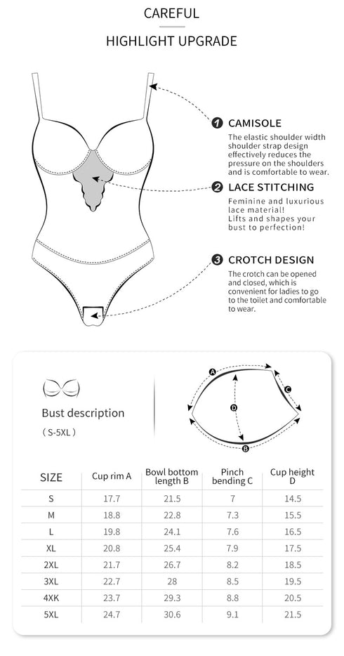Shapewear for Women Tummy Control Thong Body Shaper Sculpting Snatched Waist Body Suit