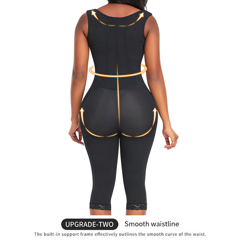 Women's Bodysuit Butt Lifter Shapewear Tummy Control Body Shaper Leotards Jumpsuit Zipper