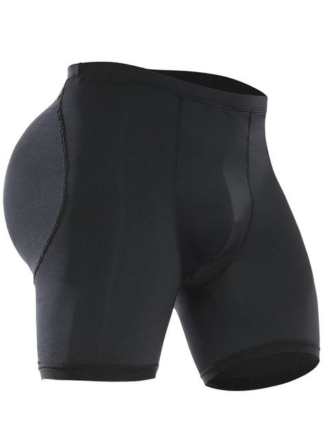 Men Compression Butt Lifter Enlarge Boxer Briefs Underwear Removable Pad Butt Enhancing