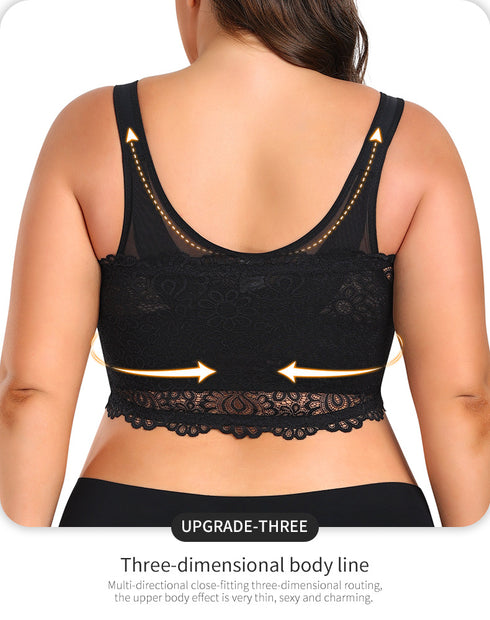 Push Up Bras for Women Lace Underwire Add One Cup Bra with Support Smoothing Bra