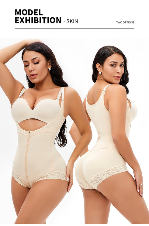 Fajas Colombianas Shapewear for Women Postpartum Tummy Control Body Shaper Butt Lifter Bodysuit