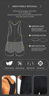 Men's Shapewear Bodysuit Full Body Shaper Tummy Control Compression Slimming Suit Breathable Removable Pads