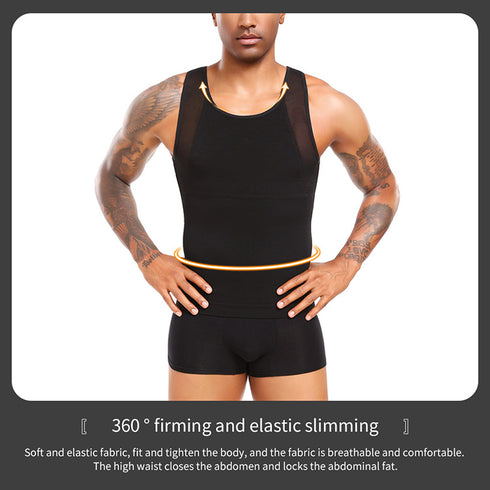 Original Men's Chest Compression Shirt to Hide Gynecomastia Moobs Shapewear