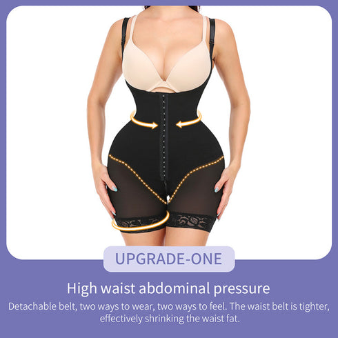 Bodysuit Seamless Underbust Lace Open Crotch Body Shaper Butt Lifter Shapewear