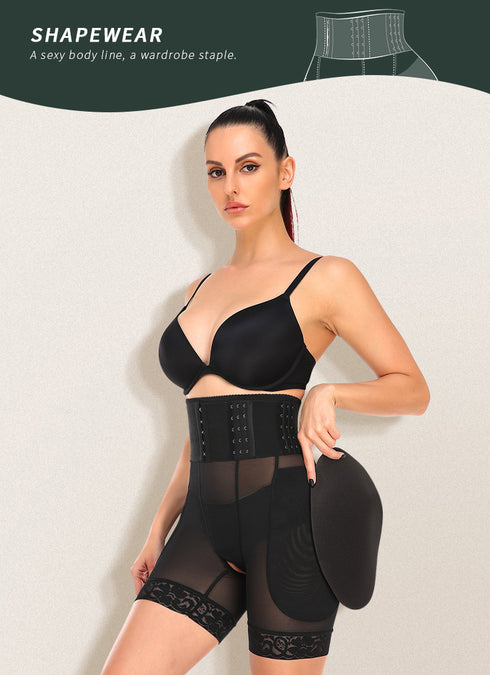 Shapewear for Women Hip Enhancer Booty Breathable Panties Double Compression Bodysuit Butt Lifter
