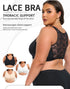 Women Front Closure Push Up Sports Bra Plus Size Full Coverage Full Figure Support Bras