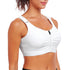 Zip Front Closure Everyday Bra for Women Post Surgery with Adjustable Straps Wirefree