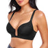 Women's Deep Plunge Bra Convertible Push up Low Cut Seamless Wireless Bra