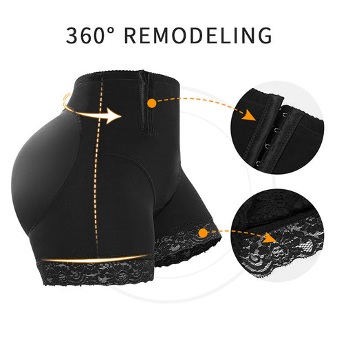 Women Butt Lifter Panties Padded Shapewear Hip Enhancer Pads Shorts Tummy Control Boyshorts