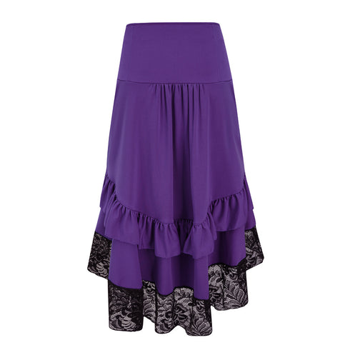 Classical Steampunk Gothic Lace Skirt For Corset
