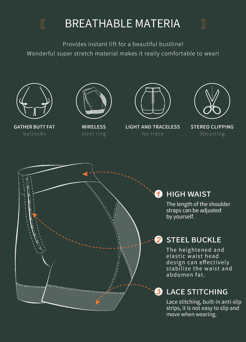 Tummy Control Shorts for Women Butt Lifting Shapewear, High-Waisted Seamless Underwear