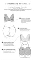 Women's Shapewear Plus Size Full Body Shaper Butt Lifter Thigh Slimmer Post Surgery Bodysuit
