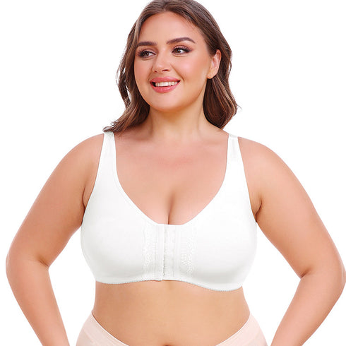 Bras for Women Plus Size Bras Full Coverage Wireless Bra Front Closure Bra