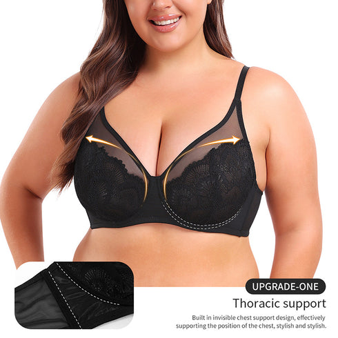 Women's Lace Push Up Bra Everyday Bras Adjustable Straps Comfort Bralettes