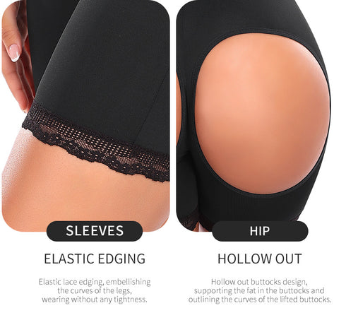 Women's High Waist Cut Out Shapewear Boyshorts Butt Lifter Body Shape Panties Shorts