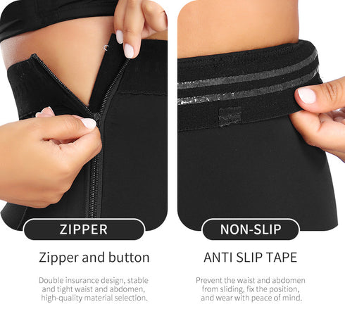 Plus Size Tummy Control Shapewear Faja Colombianas Side Zipper Body Shaper With Butt Lift