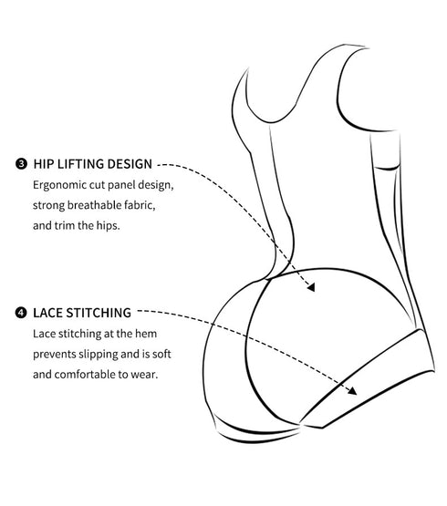 Shapewear for Women Tummy Control Body Shaper Butt Lifting Shaper Bodysuit