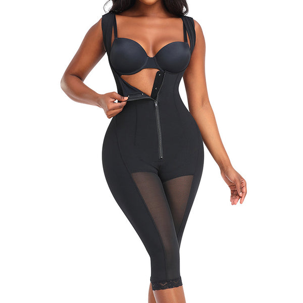 Women's Bodysuit Butt Lifter Shapewear Tummy Control Body Shaper Leotards Jumpsuit Zipper