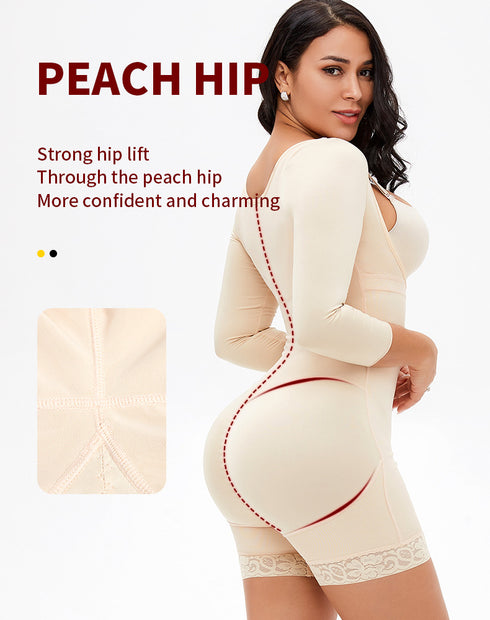 Fajas Colombianas Shapewear for Women Postpartum Body Shaper Butt Lifter Bodysuit