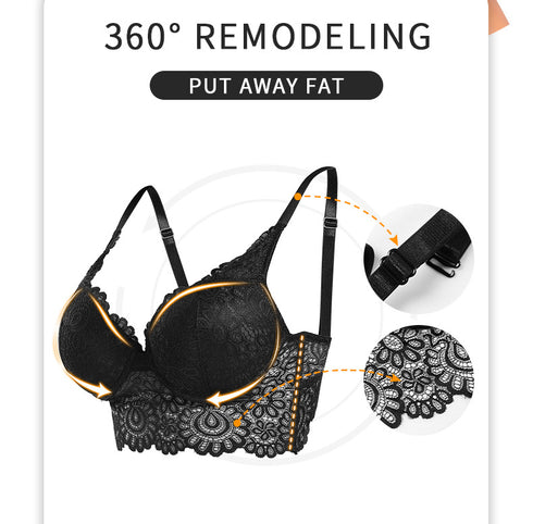 Women's Lace Nursing Bra Wirefree Padded Breastfeeding Maternity Bralette Cute More Coverage