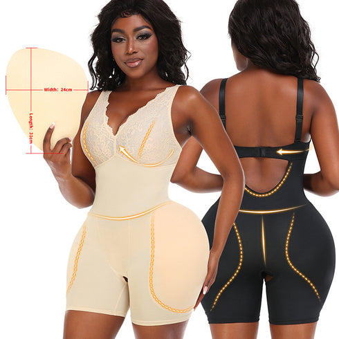 Women's Tummy Control Shapewear Plus Size Full Body Shaper Butt Lifter Thigh Slimmer Post Surgery Compression Bodysuit