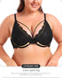 Minimizer Bras for Women Full Coverage Unlined Lace Sexy Plus Size Underwire Bra for Large Breasts