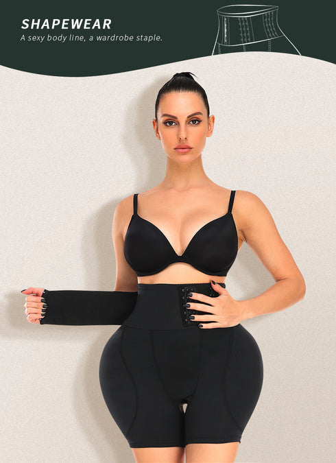 Body Shaper for Women Butt Lifting Shapewear Tummy Control with Hook Zipper Closure