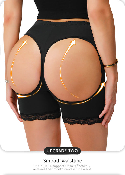 Women's Butt Lifter Lace Boy Shorts Body Shaper Panties Boyshorts Underwear