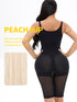 Womens Shapewear Tummy Control Zipper Body Shaper Bodysuit Butt Lift Shorts Knee Length